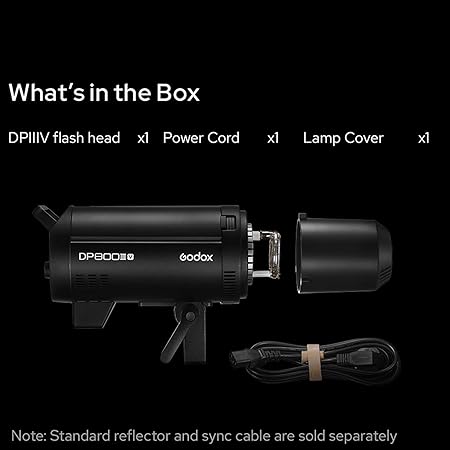 Godox DP600IIIV Studio Flash 600Ws, GN106 5600±200K 2.4G X System 1/2000-1/800s Bowens Mount, Strobe Flash Monolight for Portrait, Fashion, Wedding, Product Photography Godox DP600IIIV Studio Flash 600Ws, GN106 5600±200K 2.4G X System 1/2000-1/800s Bowens Mount, Strobe Flash Monolight for Portrait, Fashion, Wedding, Product Photography